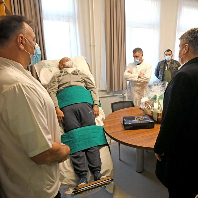 Posjet predsjednika Milanovića bojniku Lukanu