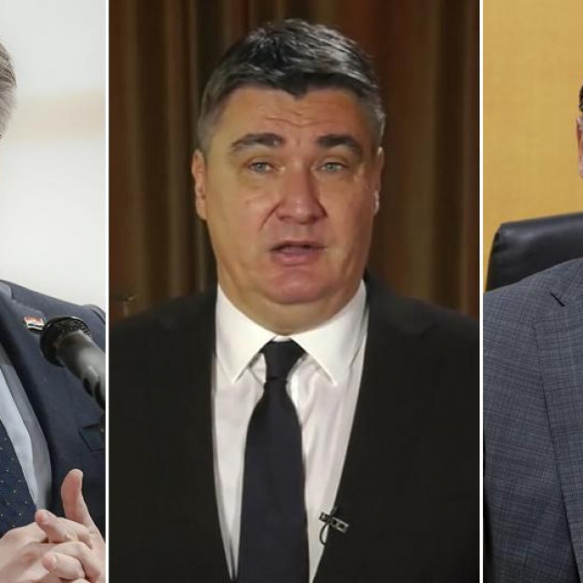 Andrej Plenković, Zoran Milanović i Gordan Jandroković