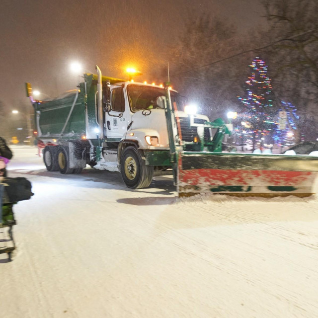 Snježne mećave u SAD-u i Kanadi, ilustracija