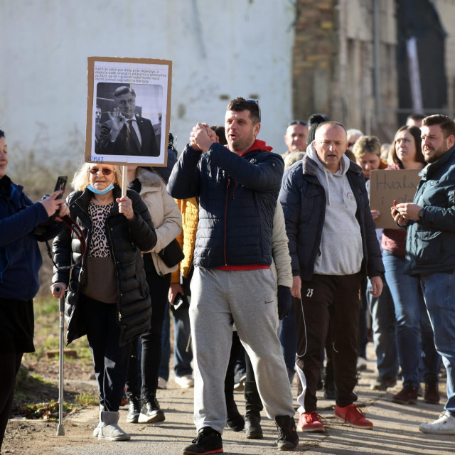 Ilustracija, za dvogodišnjicu potresa u Petrinji održan je miran prosvjed 
 