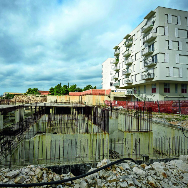 Polaganje kamena temeljca za novu zgradu POS-a u Šibeniku (arhivska fotografija)