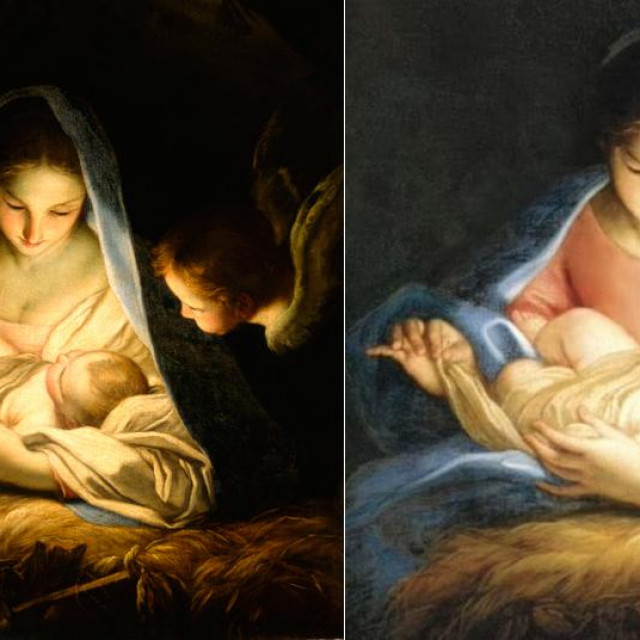 Sveta noć Carla Maratte (L); varijanta Svete noći koju je na svojoj internetskoj stranici objavila Mormonska crkva