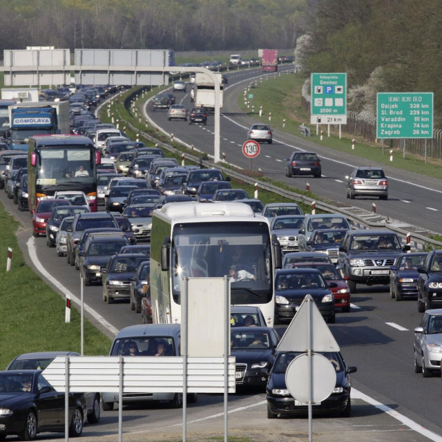 Autocesta Zagreb - Karlovac kod Jastrebarskog
