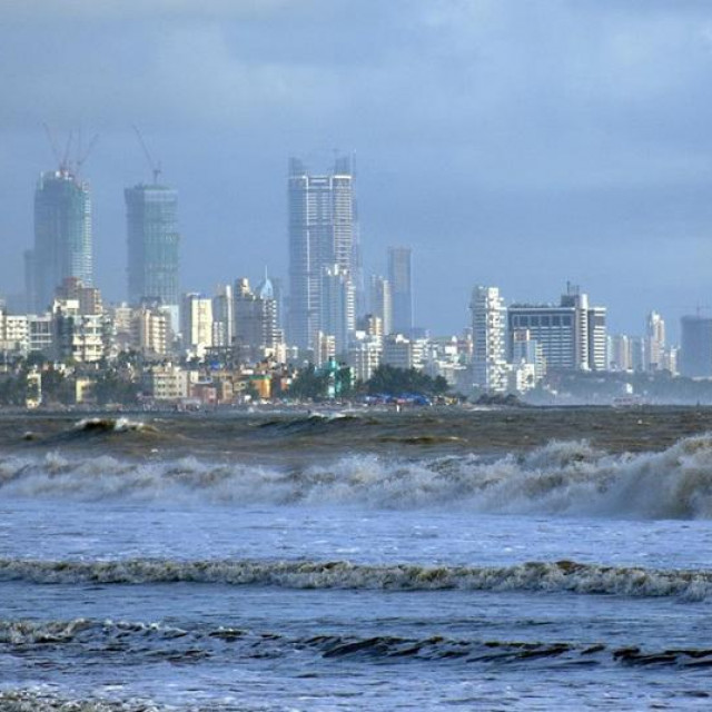 Ilustracija, pogled na Mumbai