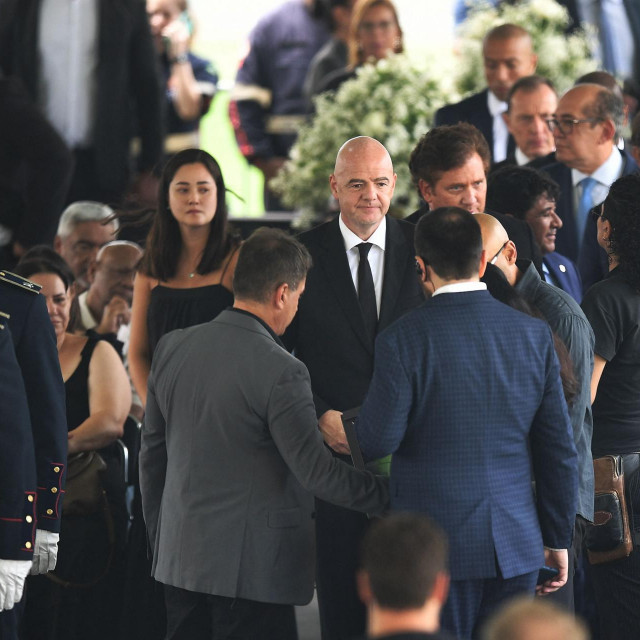 Gianni Infantino na ispraćaju za Pelea