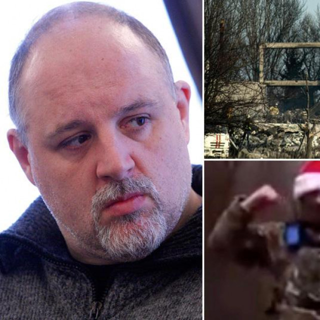 Igor Tabak; prizor srušene zgrade u Makijvki; ukrajinski vojnik ispred sustava HIMARS