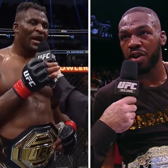 Francis Ngannou i Jon Jones