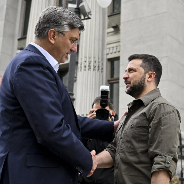 Hrvatski premijer Andrej Plenković se početkom svibnja ove godine sastao s ukrajinskim predsjednikom Volodimirom Zelenskim