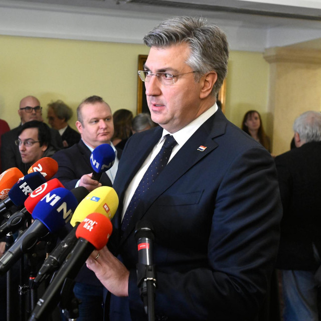 Andrej Plenković u hotelu Westin prilikom tradicionalnog domjenka SNV-a