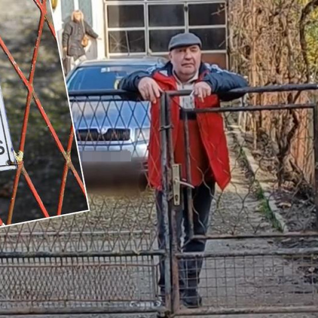 Robert H. snimljen u razgovoru s novinarima