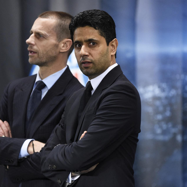 Aleksander Čeferin i Nasser Al Khelaifi