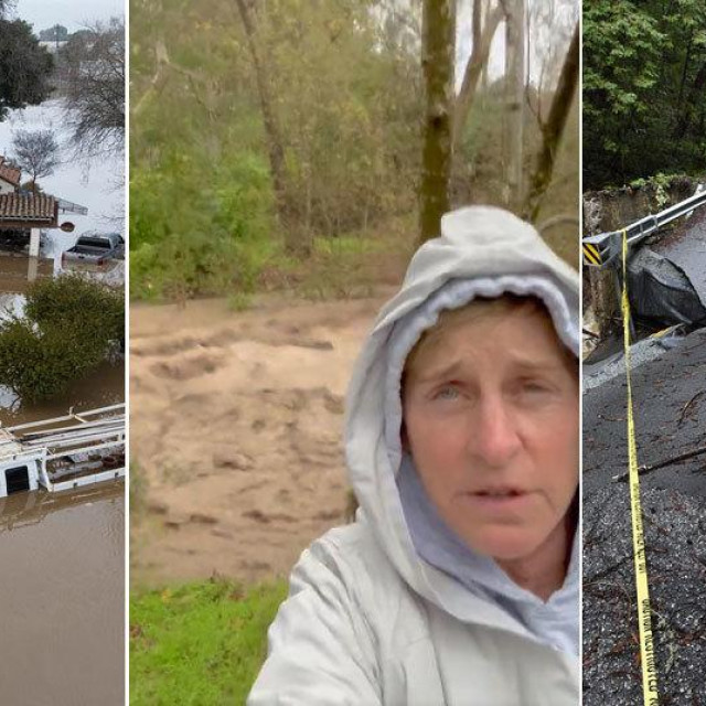 Poplave u Kaliforniji: Ellen DeGeneres u Montecitu