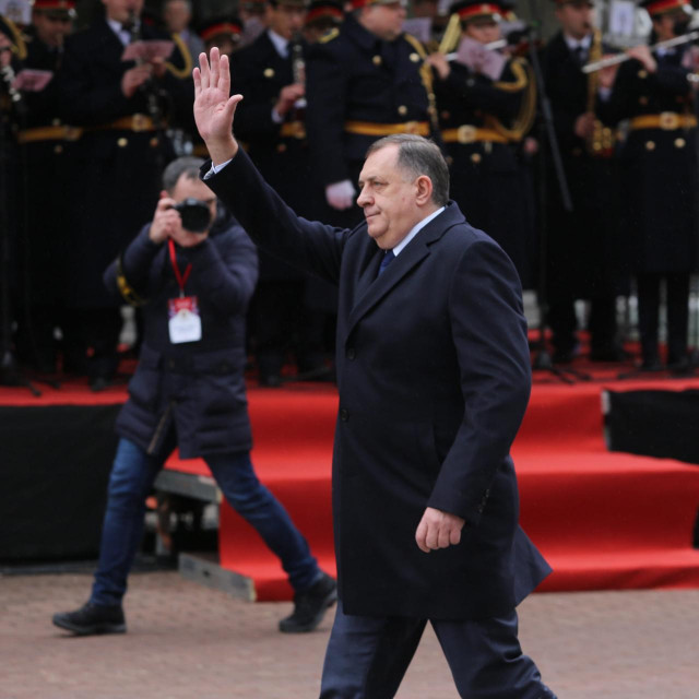Dodik prilikom proslave obilježavanja Dana Republike Srpske, praznika kojeg je Ustavni sud BiH proglasio neustavnim
 
