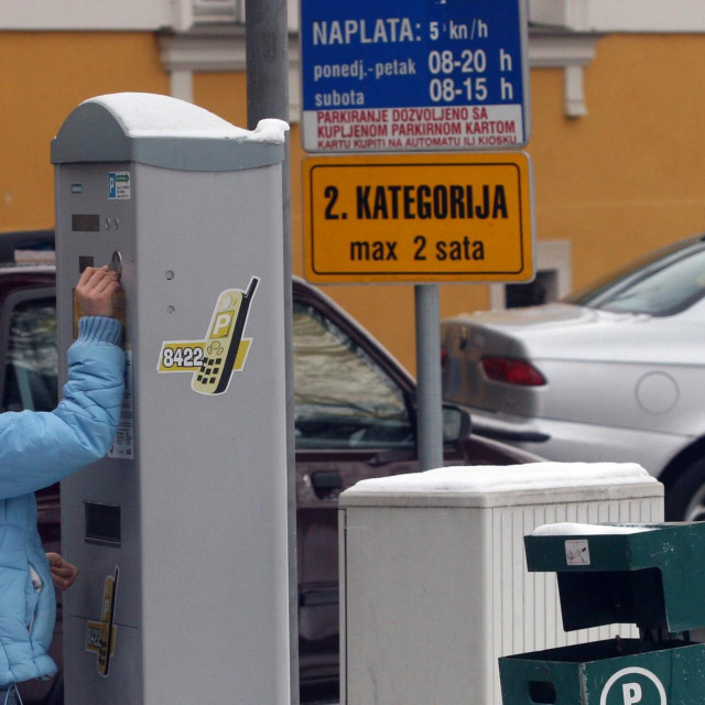 Naplata parkinga u Varaždinu/Arhivska fotografija