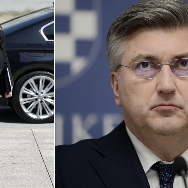 Nataša Tramišak i Andrej Plenković