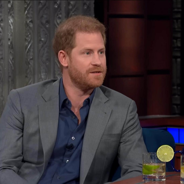 Princ Harry tijekom gostovanja u emisiji ”The Late Show”