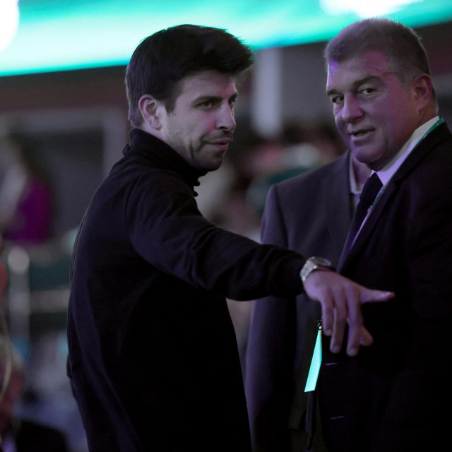 Gerard Pique i Joan Laporta