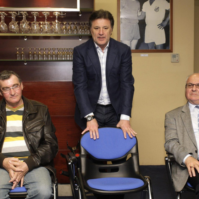 Na slici: Snješko Cerin, Zdravko Mamić i Ivica Cvitković