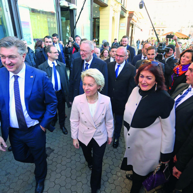 Andrej Plenković, Ursula von der Leyen i Dubravka Šuica