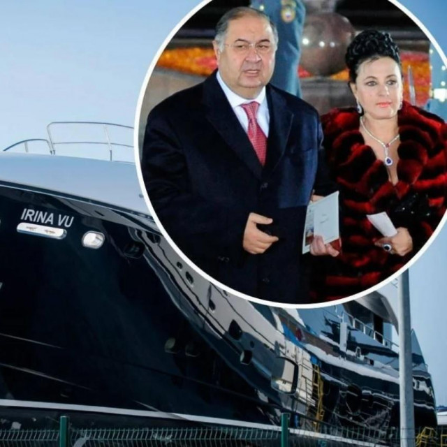 Jahta ‘Irina VU‘; Alisher Usmanov i Irina Viner