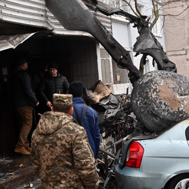 Pad helikoptera u pregrađu Kijeva