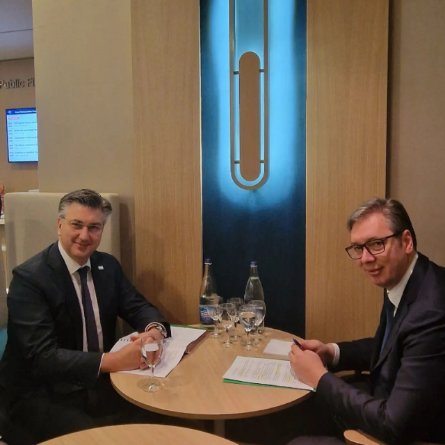 Andrej Plenković i Aleksandar Vučić