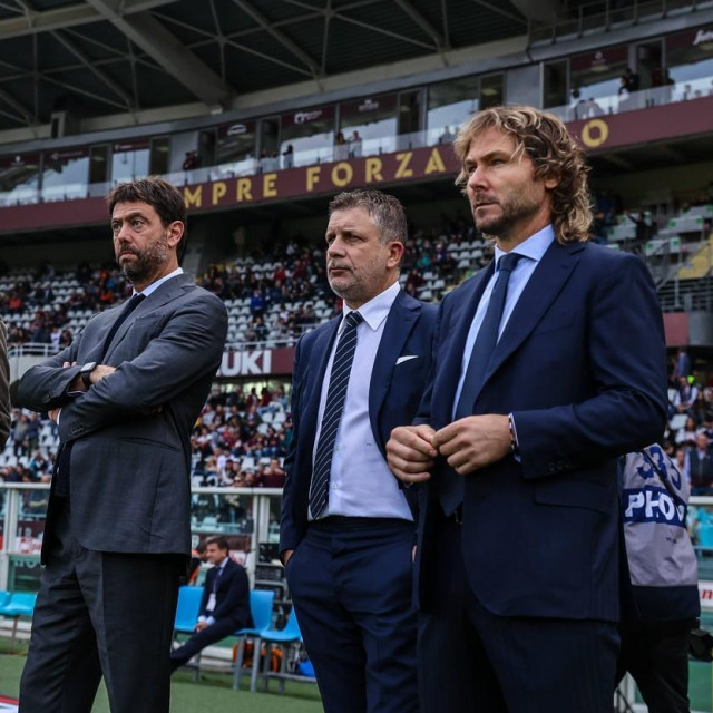 Maurizio Arrivabene, Andrea Agnelli, Federico Cherubini i Pavel Nedved