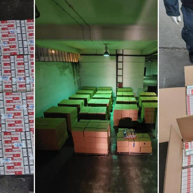 Zaplijenjene cigarete u luci Ploče
