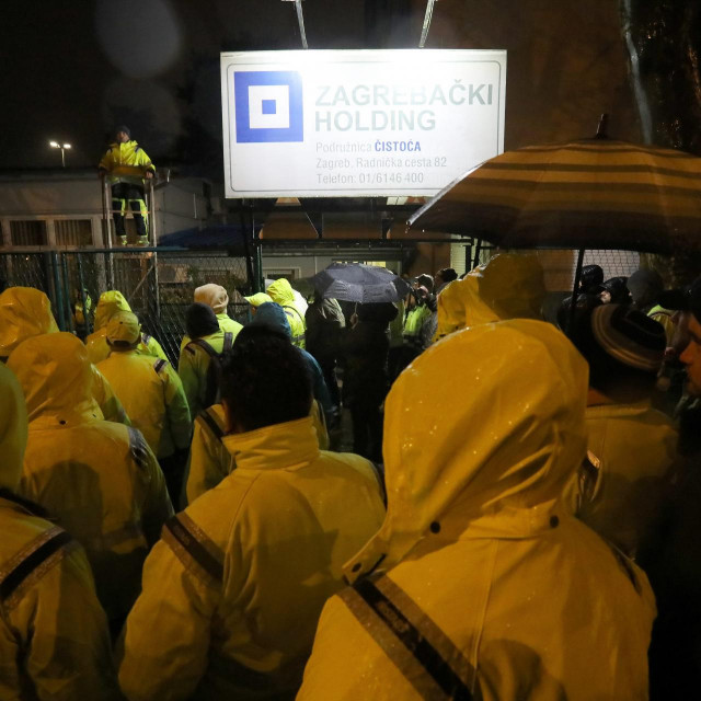 Prosvjed radnika Čistoće