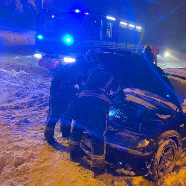 Intervencija vatrogasaca na Sljemenu