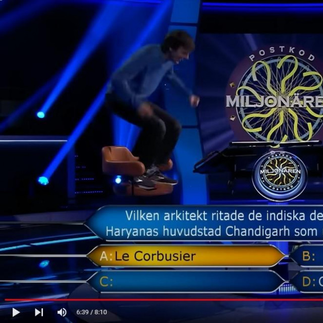 Jonas von Essen u švedskoj verziji TV showa ‘Tko želi biti milijunaš‘