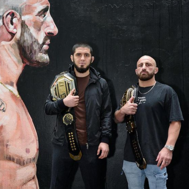 Islam Makhachev i Alexander Volkanovski
