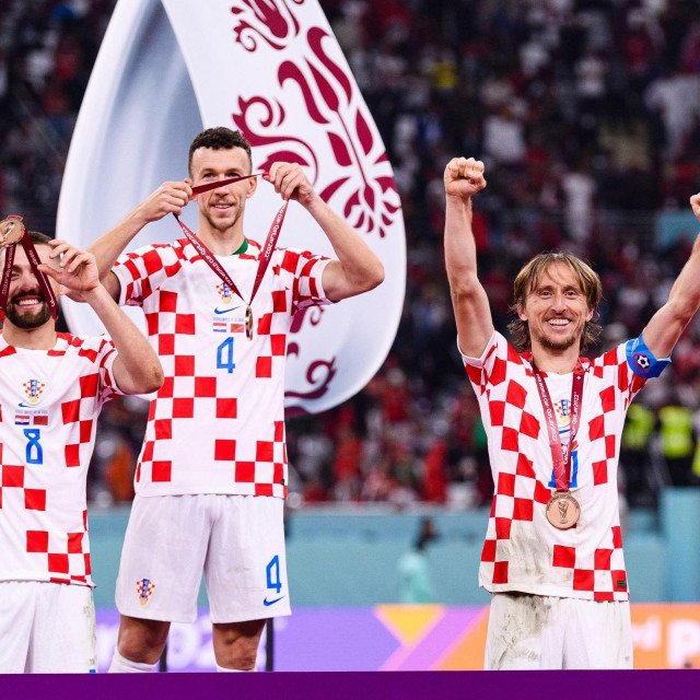 Mateo Kovačić, Ivan Perišić i Luka Modrić