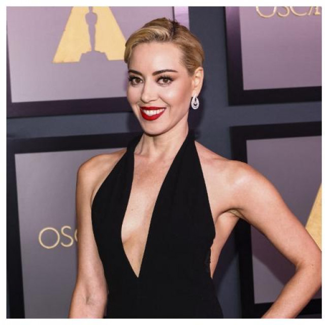 Aubrey Plaza i Joe Biden