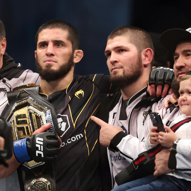 Islam Makhachev i Khabib Nurmagomedov