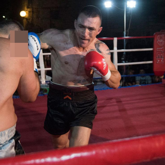 Abel Pešut u akciji u ringu snimljen 2019. godine