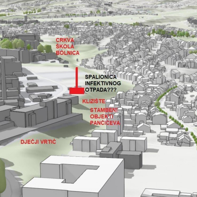Predložena pozicija spalionice u Zagrebu