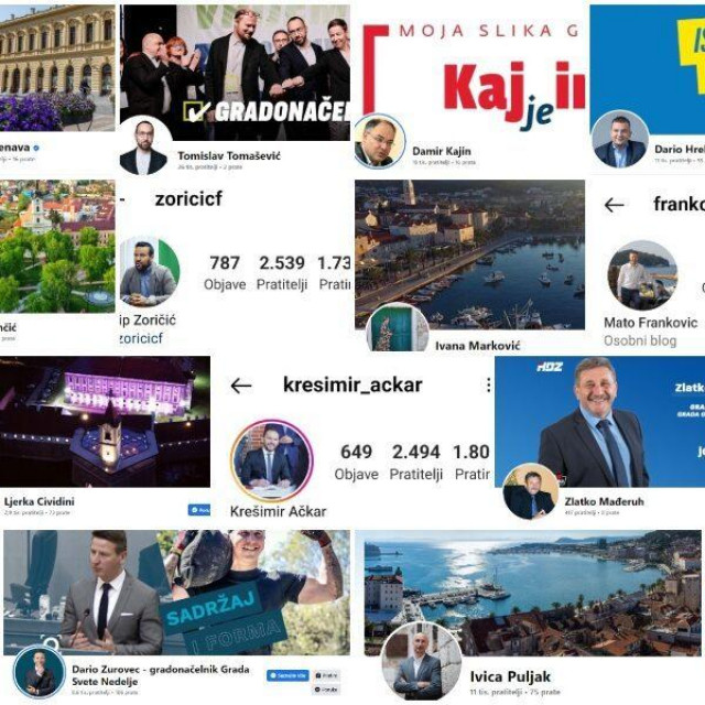 Profili gradonačelnika na društvenim mrežama