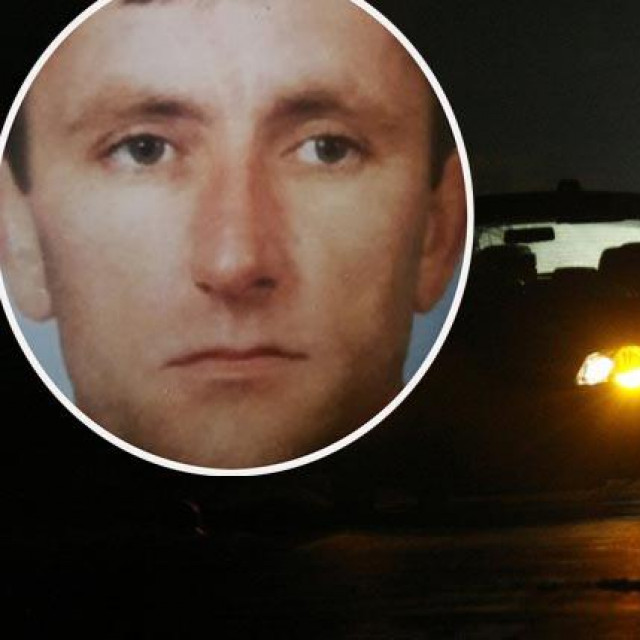 Poginuli biciklist Damir Jurišić (u krugu gore lijevo), presnimka fotografije očevida (dolje desno)