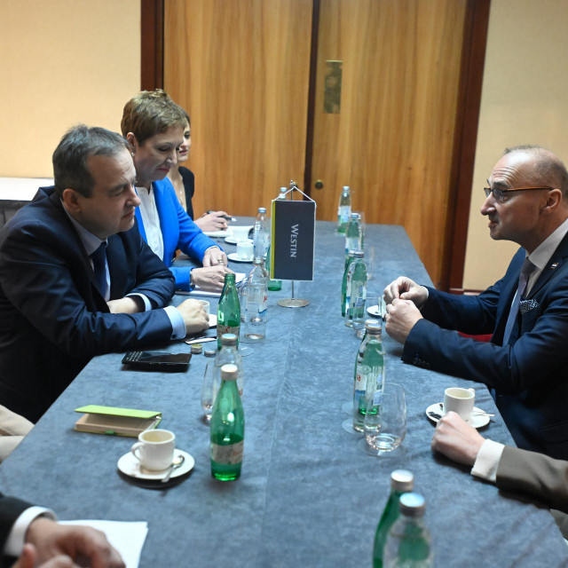 Dačić i Grlić Radman tijekom susreta ranije u siječnju