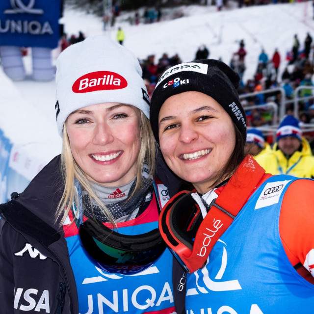 Mikaela Shiffrin i Zrinka Ljutić
