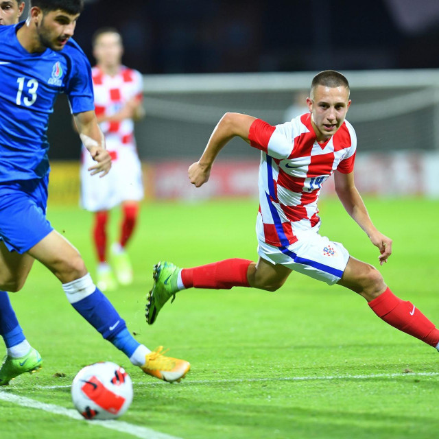 Lukas Kačavenda u dresu hrvatske U21 reprezentacije