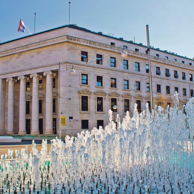 Croatian national bank in Zagreb, central bank of Croatia,Image: 174990760, License: Royalty-free, Restrictions:, Model Release: no, Credit line: Dalibor Brlek/Alamy/Alamy/Profimedia