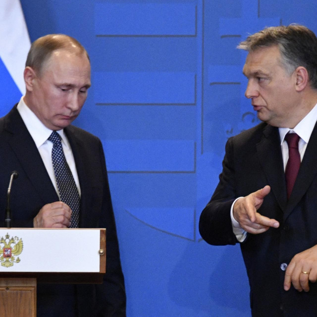 Viktor Orban i Vladimir Putin, arhivska snimka