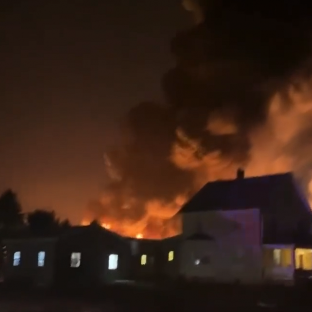 Požar nakon izlijetanja vlaka