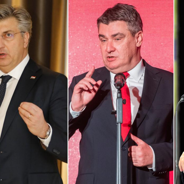 Andrej Plenković, Zoran Milanović, Tomislav Tomašević