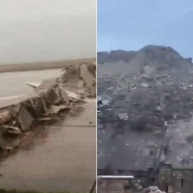 Prepolovljena pista u zračnoj luci; dvorac Gaziantep