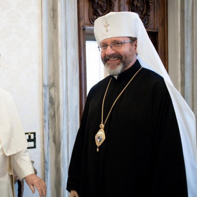 Papa Franjo i poglavar Ukrajinske pravoslavne crkve Svjatoslav Ševčuk