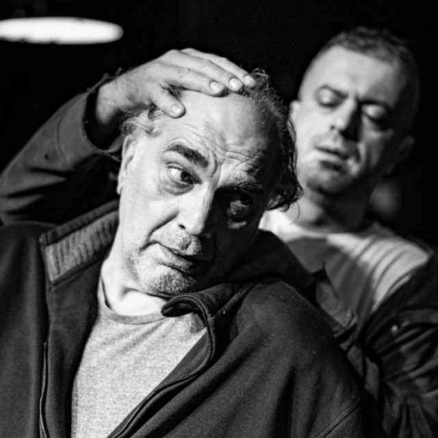 Voja Brajović i Sergej Trifunović u predstavi ‘Voz‘