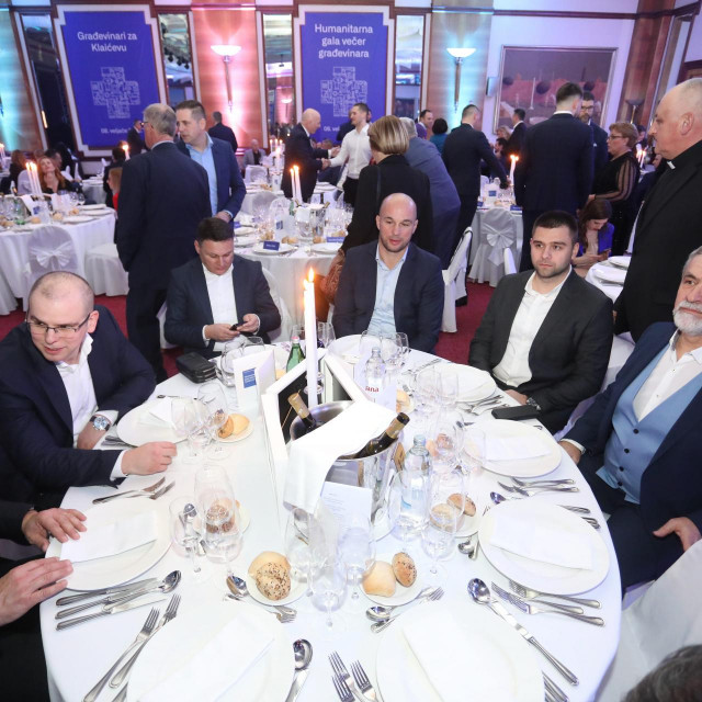 Humanitarna gala večer Građevinari za Klaićevu